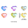 Heart Translucent Glass Cabochons MRMJ-YW0001-063A-3