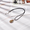 Natural Unakite Teardrop Pendant Necklaces Set with Waxed Cords for Women NJEW-TA00034-01-2