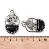 Natural Obsidian Bag Pendants G-Q163-06AS-09-3