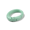 Spray Painted Alloy Spring Gate Rings AJEW-C035-01F-2