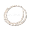 Natural Cultured Freshwater Pearl Beads Strands PEAR-C004-04-3