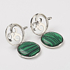 Synthetic Malachite Pendants G-G910-I10-1