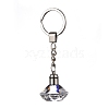 Diamond Shape Faceted Glass Keychain KEYC-F032-A07-1