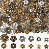 360Pcs 12 Styles Tibetan Style Bead Caps FIND-SC0008-82-1
