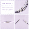 Unicraftale 60Pcs 3 Colors  Stainless Steel Wire Necklace Cord DIY Jewelry Making TWIR-UN0001-11-5