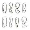 DICOSMETIC 8Pcs 8 Style 304 Stainless Steel Push Gate Snap Keychain Clasp Findings STAS-DC0002-22-1