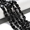 Natural Black Obsidian Beads Strands G-P497-01C-53-2