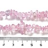 Transparent Crackle Glass Beads Strands GLAA-U004-01M-4