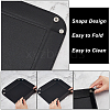 Gorgecraft 2Pcs 2 Colors PU Leather Cosmetic Keychain Storage Plates DJEW-GF0001-53-3