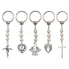 Tibetan Style Alloy Pendants Keychain KEYC-JKC00892-1