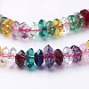 Faceted Glass Rondelle Beads Strands X-GF3x6mm-5-5