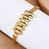 304 Stainless Steel Cuff Bangles for Women BJEW-F491-01G-05-4