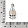 Buddhist Jewelry 304 Stainless Steel Textured Pendants STAS-F168-67A-P-3