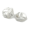 Non-Tarnish Flower 304 Stainless Steel Stud Earrings EJEW-G400-29P-1