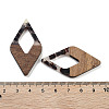 Walnut Wood with Resin Pendants FIND-Z050-01B-3