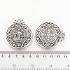 Tibetan Style Alloy Pendants X-TIBEP-Q078-01AS-RS-2