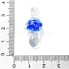 Transparent Handmade Lampwork Pendants LAMP-T021-14F-3