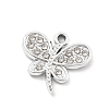 Alloy Rhinestone Pendants FIND-U026-25C-P-1