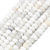 Natural White Crazy Agate Beads Strands G-P575-A04-8x5mm-03-2