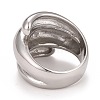 Non-Tarnish 304 Stainless Steel Textured Chunky Ring for Men Women RJEW-B040-14P-3