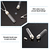   12Pcs 2 Style Clear Glass Tube Wish Bottle Pendants FIND-PH0017-07-4