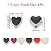 90Pcs 6 Styles Alloy Enamel Beads ENAM-AR0001-93-2