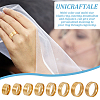 Unicraftale 16Pcs 8 Size 304 Stainless Steel Grooved Finger Rings Set RJEW-UN0002-88-6