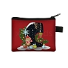 Christmat Letter Printed Polyester Wallets with Zipper PW-WGB27ED-03-1