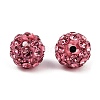 Polymer Clay Rhinestone Beads RB-H284-6MM-Half-209-3