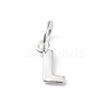 925 Sterling Silver Letter Charms LS-STER-C012-01S-L-1