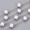 Handmade ABS Plastic Imitation Pearl Beads Chains CHC-T012-26LG-1