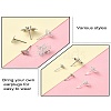 30Pcs 5 Styles 304 Stainless Steel Stud Earring Findings STAS-YW0001-87-4