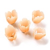 4-Petal Opaque Acrylic Bead Caps SACR-D007-08A-2