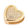 Brass Micro Pave Cubic Zirconia Slide Charms ZIRC-I068-02G-A-2