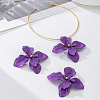 Alloy Stud Earrings & Charm Choker Sets WG3F7DF-01-2