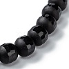 Frosted Glass Beads Stretch Bracelets BJEW-I296-05A-2
