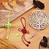 Nylon Thread Chinese Knot Pendant Decorations HJEW-JM02498-2