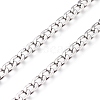 Tarnish Resistant 304 Stainless Steel Cuban Link Chains CHS-M003-13P-C-1