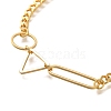 Geometry  Brass Charm Bracelets for Women BJEW-L696-102G-2