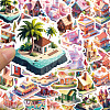 50Pcs Cartoon House Paper Stickers PW-WGA6C8D-01-3