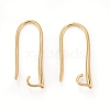 Rack Plating Eco-friendly Brass Earring Hooks KK-D075-13G-RS-1