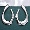 304 Stainless Steel Teardrop Stud Earrings EJEW-B108-13P-2
