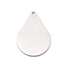 Tarnish Resistant 304 Stainless Steel Pendants STAS-F271-05E-P-2