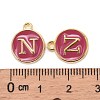 Golden Plated Alloy Enamel Charms ENAM-S118-08N-3