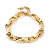 304 Stainless Steel Box Chain Bracelet STAS-Z055-06G-1