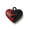 Red and Black Double Screen Alloy Pendants FIND-Z067-01B-07-1