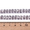 Electroplate Transparent Glass Beads Strands EGLA-N022-04A-D15-4