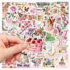 50Pcs PVC Adhesive Waterproof Stickers Self-Adhesive Stickers PW-WGB4568-01-4