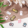 Mega Pet 20Pcs 10 Style Computerized Embroidery Cloth Self Adhesive Patches DIY-MP0001-06-12