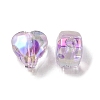 UV Plating Rainbow Iridescent Acrylic Beads LS-OACR-F004-05F-2